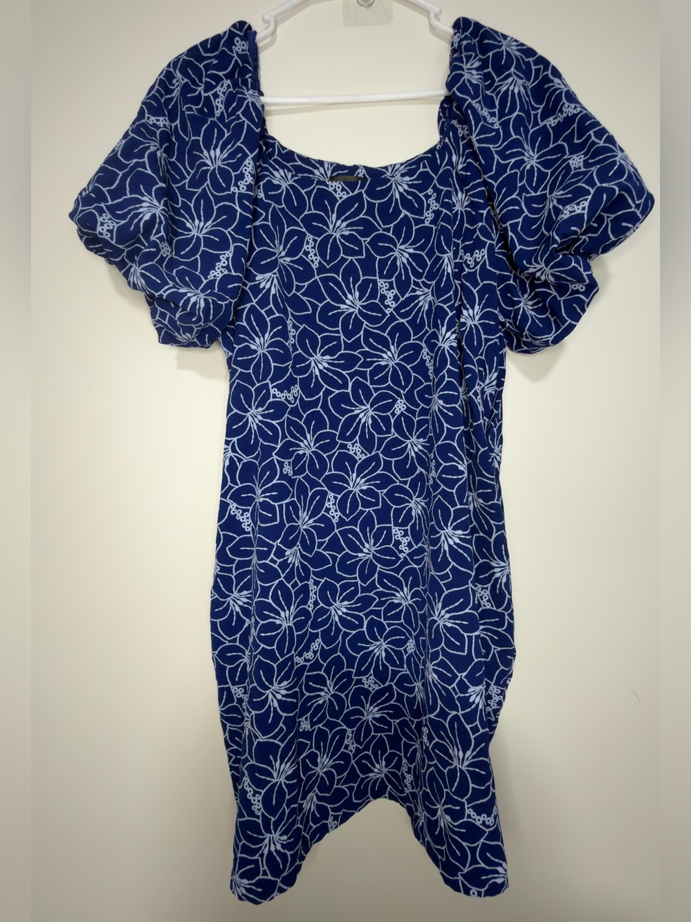 Harper Navy Blue & White Floral Dress